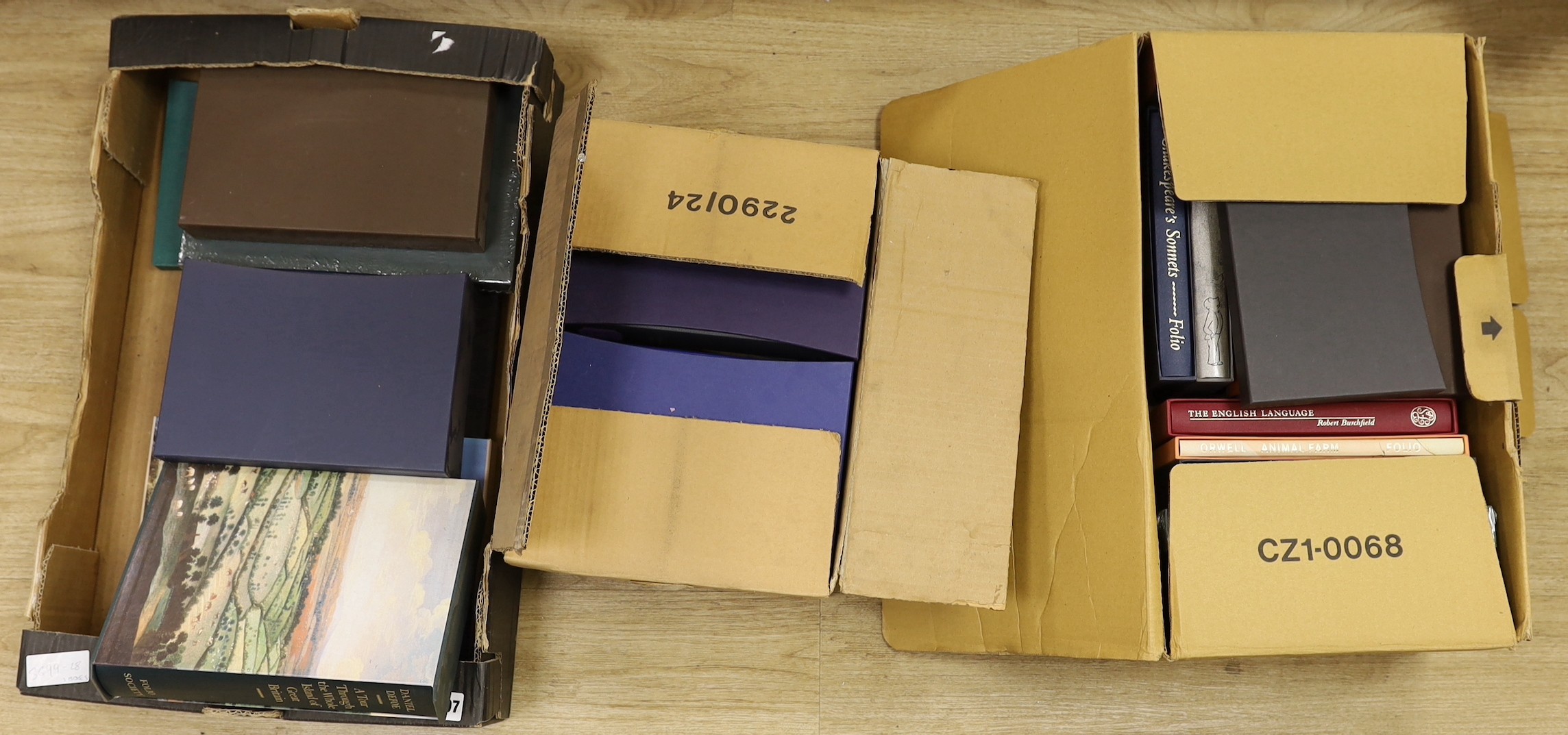 A selection of various folio books